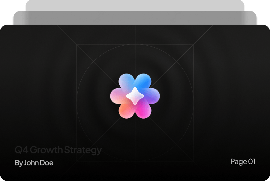 AI-generated slide deck preview