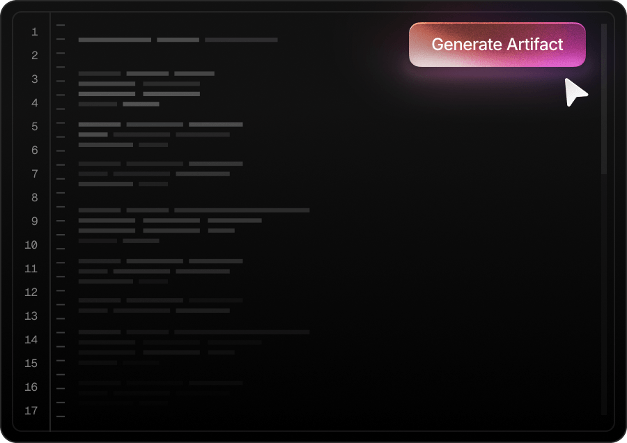AI-generated landing page prototype