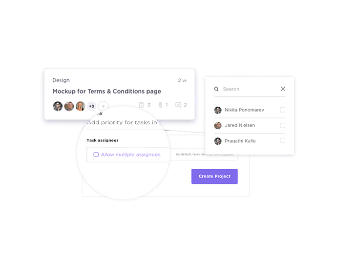Customize ClickUp with multiple assignees