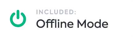 Offline mode included